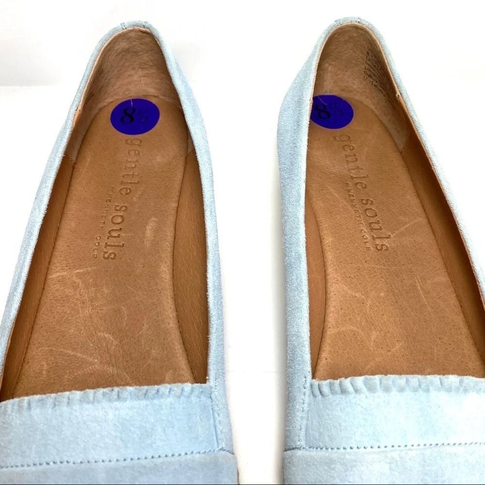 Gentle Souls Lissa Wedge Espadrilles Blue Size‎ 8.5